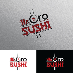 Mr.  Oro Sushi | Logo-Design von Rii