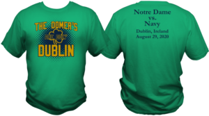 Notre Dame in Dublin | T-shirt Design by bacujkov