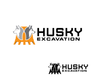 Husky Excavation | Logo-Design von renderman