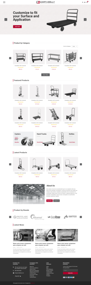 Cart and Dolly Website | Web Design by Da Miracle