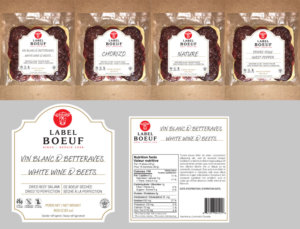 LABEL DESIGN FOR A BEEF SALAMI BRAND  | Etikett-Design von cosmicline