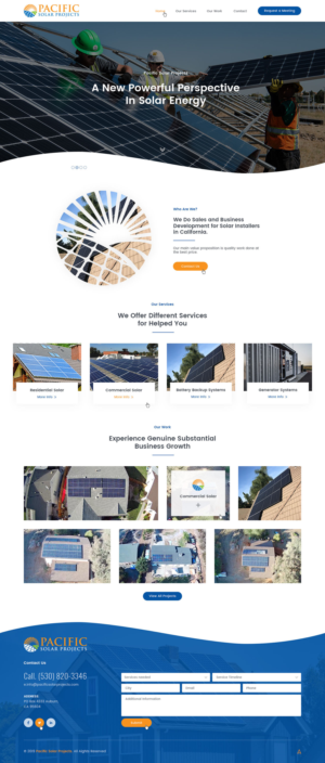 Pacific Solar Projects Needs a Website | Web Design by Ved Web Services