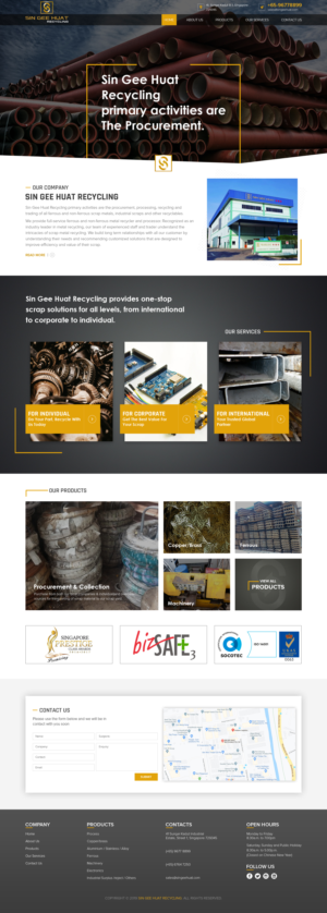 Metal Recycling Website Require New Design for upgrade | Web Design by sai.designer87