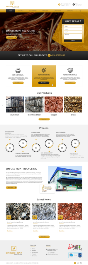 Metal Recycling Website Require New Design for upgrade | Web Design by bdesigner9