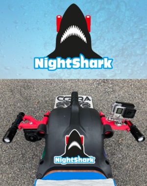 Sticker/ Website Graphic for Electric Skateboard Accessory the NightShark | Grafik-Design von Al Pech