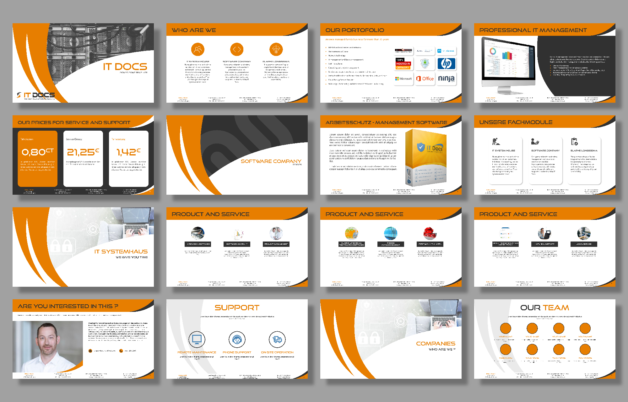 PowerPoint Design by Anas Q for IT Docs GmbH | Design #23296766