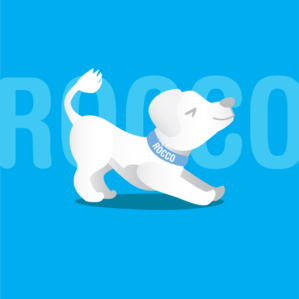 Nats KYD’s company. I require a  2D design of dog named Rocco in a puppy dog pose * | Graphic Design by desainerd