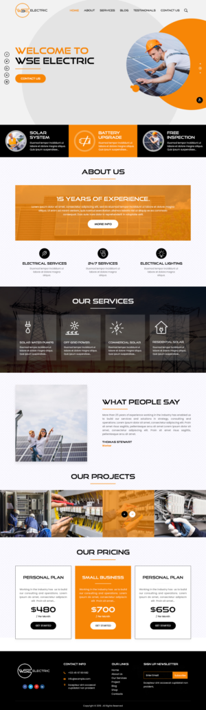 Electrical contracting business webpage specialises in industrial and automation works | Web Design by nzdesigners