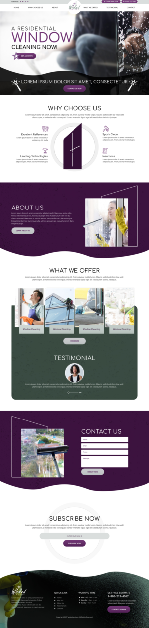 Wicked "clean" window company needs outstanding web page. | Web-Design von sai.designer87