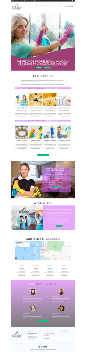 Web-Design von JohnDigiTech für Wicked Windows, LLC | Design #23269701