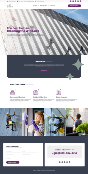 Web-Design von Hassaan Shah für Wicked Windows, LLC | Design #23244597