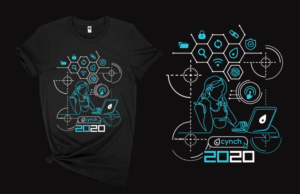 Cynch 2020 T-shirt people-focused cyber security | T-shirt Design by OR-PiXEL STUDIO ™