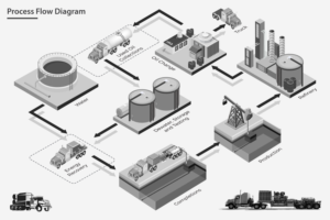 Process Flow Diagram  | Graphic Design by Luvinda