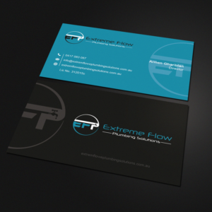 extreme flow plumbing solutions | Business Card Design by Sandaruwan