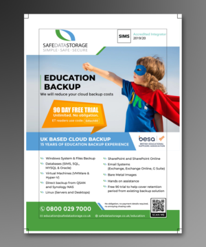 Cloud Backup For Education Advert | Werbe-Design von ecorokerz