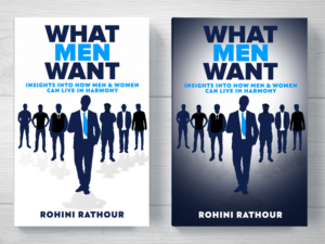 What Men Want - Cover for a book exploring how modern men think and feel | Book Cover Design by kaatem