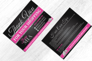 Thank You For Shopping / Hair Care Tips  | Flyer-Design von alex989