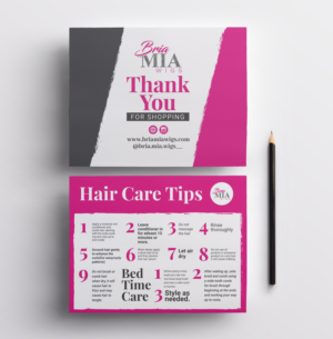 Thank You For Shopping / Hair Care Tips  | Flyer-Design von JK18