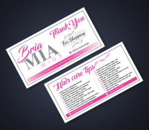 Thank You For Shopping / Hair Care Tips  | Flyer-Design von SAI DESIGNS