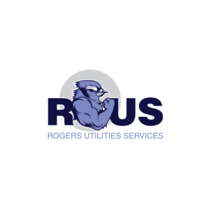 RUS  Rogers Utilities Services | Logo Design by Rii