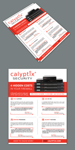 Flyer Design by BLUE WINGS for Calyptix | Design #23300402