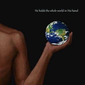 Spiritual - Hold the world in His hand | Illustration-Design von Pudja Pratama Sakti