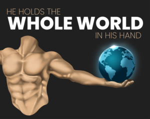 Spiritual - Hold the world in His hand | Illustration-Design von SAI DESIGNS