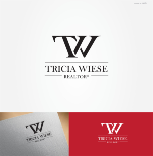 Primary: Tricia Wiese    - secondary and more subtle working: Realtor® | Logo Design by JWTL