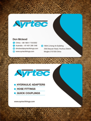 Business Card Design by Sandaruwan for Ayrtec Pty Ltd | Design #23365053