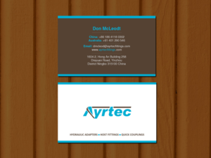 Business Card Design by Creations Box 2015 for Ayrtec Pty Ltd | Design #23364480