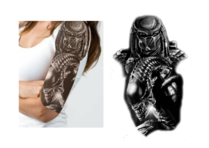 Original Predator and Alien  realism  tattoo | Tattoo Design by Amduat Design