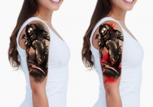 Original Predator and Alien  realism  tattoo | Tattoo Design by edge design