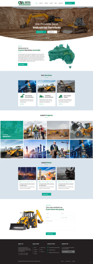 Control Services Australia Website | Web Design by pentaxial