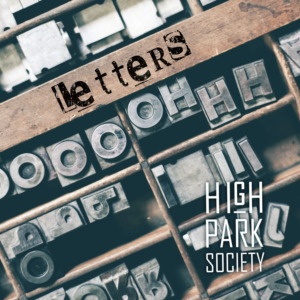 High Park Society Letters EP Design Cover | CD-Cover-Design von Estratosphera