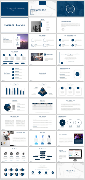 Powerpoint Template for Law Firm | PowerPoint Design by Luvinda