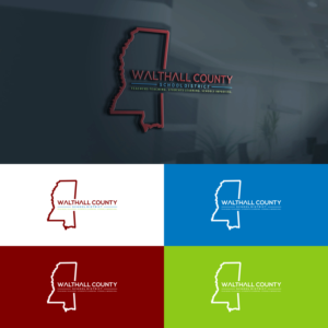 "Walthall County School District" and our motto, "Teachers teaching. Students learning. Schools improving." | Logo Design by tejo