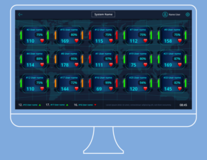 Heart Rate Game Display Graphic | Graphic Design by Nightmist