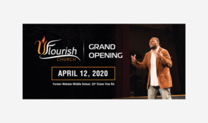 Grand Opening for Uflourish Church | Werbetafel-Design von AbyJohns