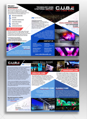 CUBE Video Wall flyer | Flyer Design by DA.