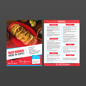 Mexican Restaurant - Flyer for takeaway and delivery customers | Flyer Design by aspiremedia