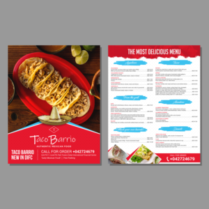 Mexican Restaurant - Flyer for takeaway and delivery customers | Flyer Design by Schöpfer