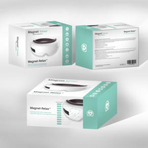 Desing for a packaging with 6 faces about an eye massager product | Packaging Design by vpt_creations