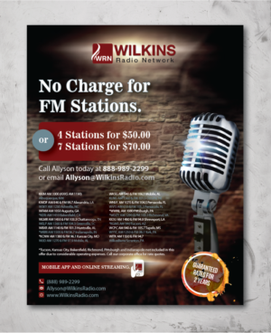 Wilkins Christian Radio needs a marketing flyer. | Flyer Design by alex989