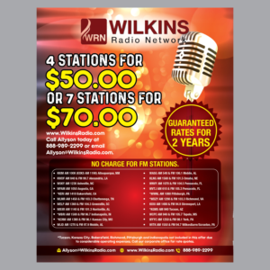 Flyer Design by GraphicTec for Wilkins Radio Network | Design #23465600