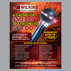 Flyer Design by GraphicTec for Wilkins Radio Network | Design: #23465601