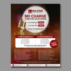 Wilkins Christian Radio needs a marketing flyer. | Flyer Design by aspiremedia