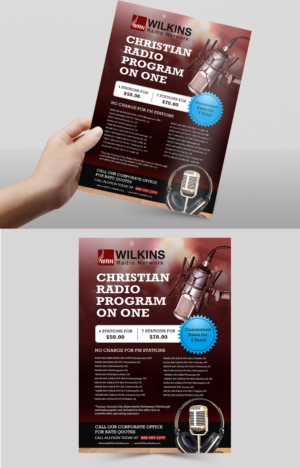 Wilkins Christian Radio needs a marketing flyer. | Flyer Design by Deepak_9_Malhotra