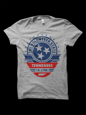 Tennessee State Tee with basic retro feel | T-shirt Design by D'Mono