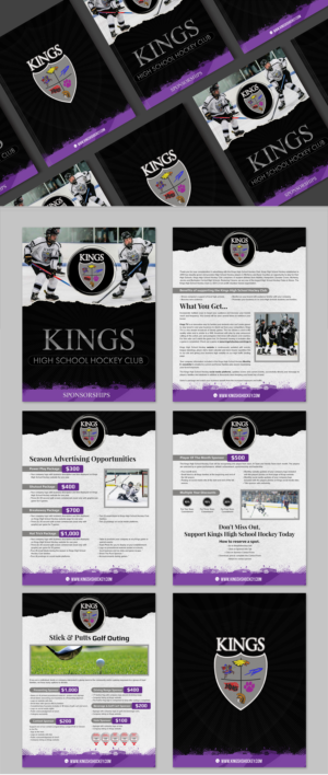 Kings High School Hockey Sponsorship Brochure | Broschüren-Design von SAI DESIGNS