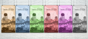 City of Elsa Street Banner | Poster-Design von Lesaba Design